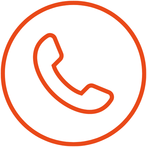 Orange Phone Icon
